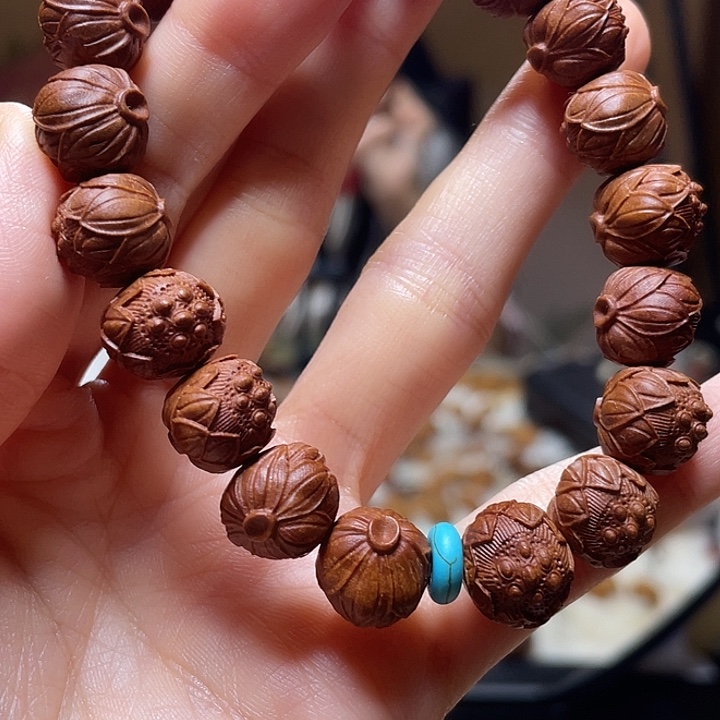 手串/手链橄榄核龙纹桃核 莲蓬
