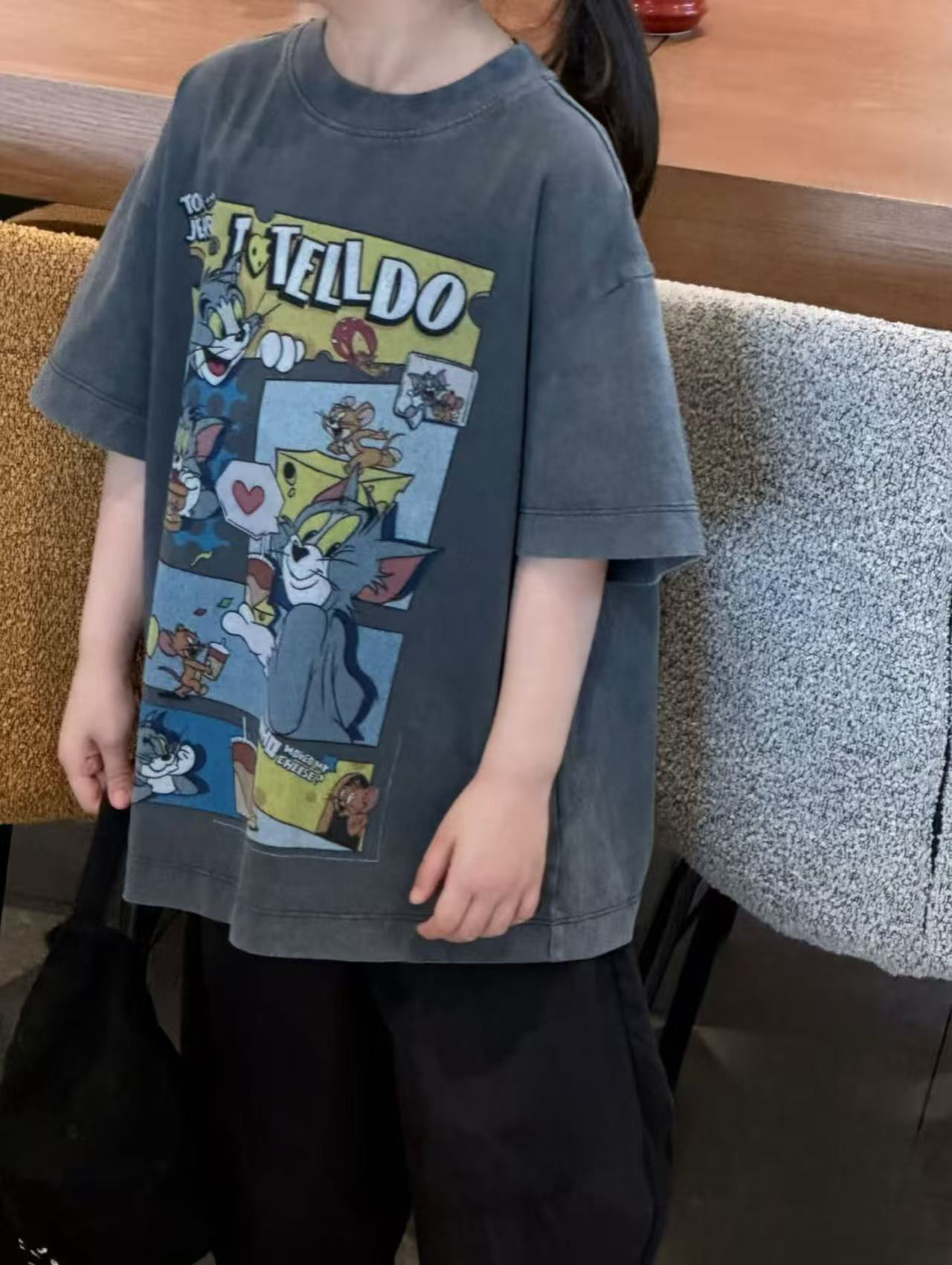 韩版卡通猫和老鼠短袖806-36