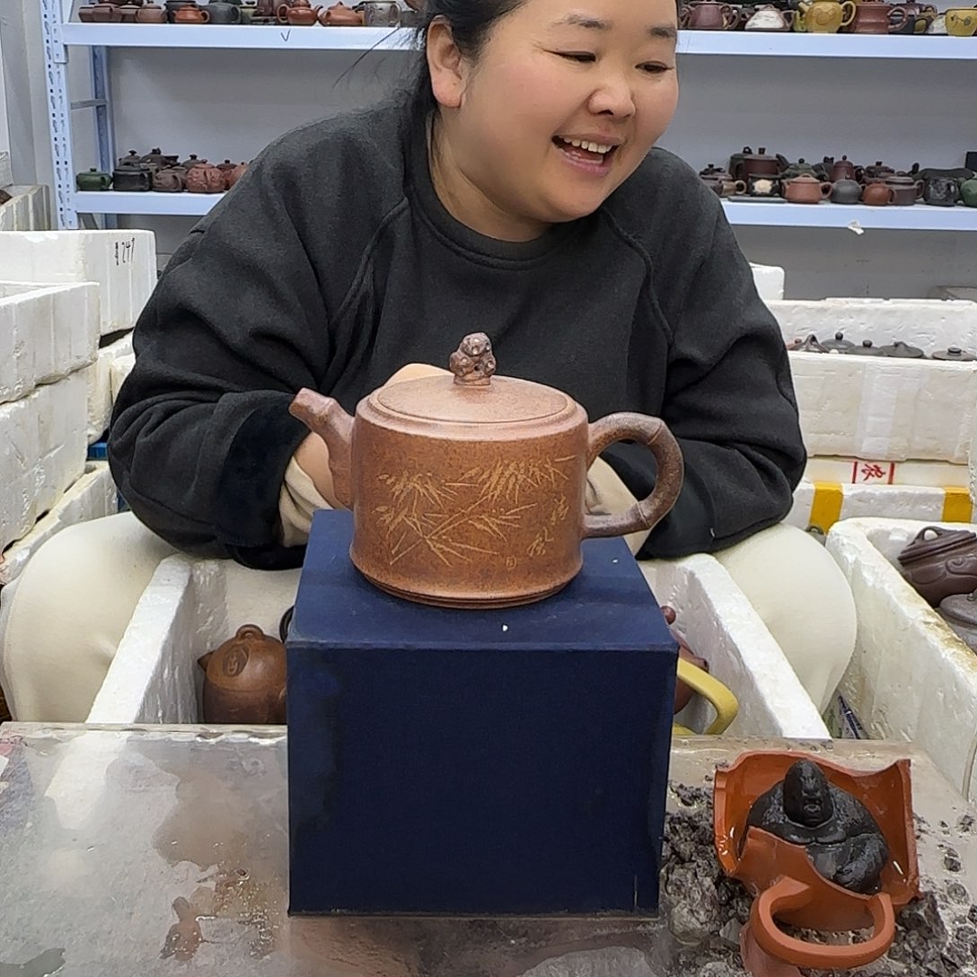 茶壶紫砂宜兴紫砂壶瑕疵处理