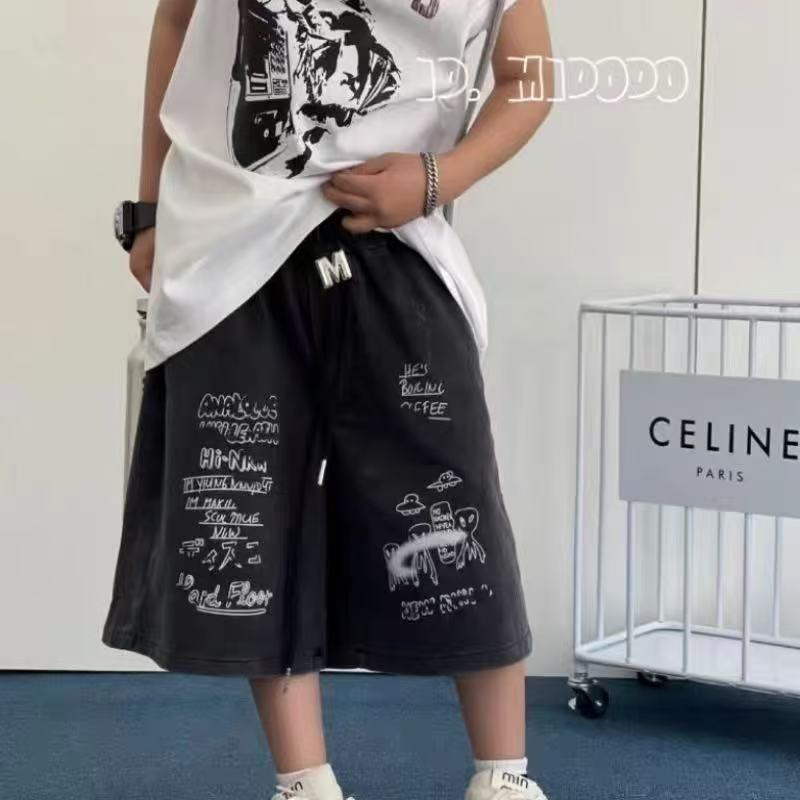 Z050韩版儿童潮流中裤