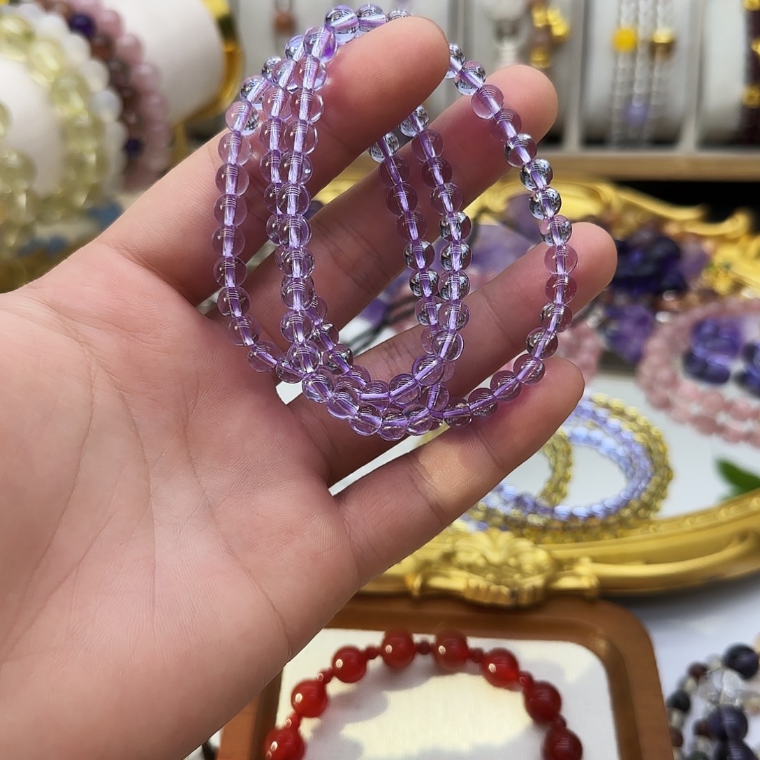 嗯****未镶嵌水晶手链水晶