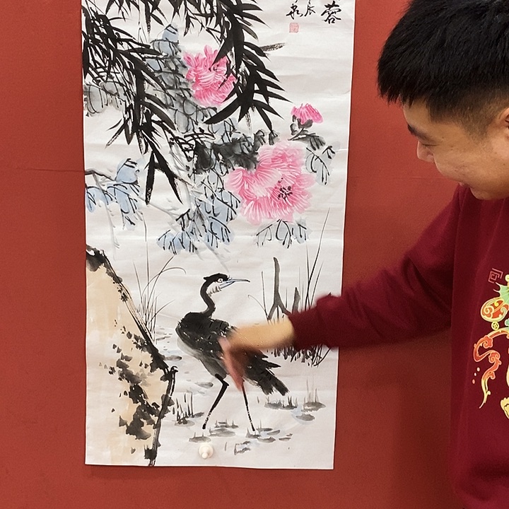 书法芙蓉 国画 豆树隶