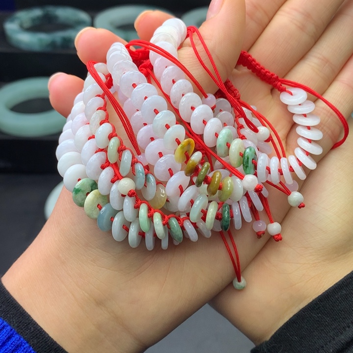 翡翠手绳未镶嵌多样性