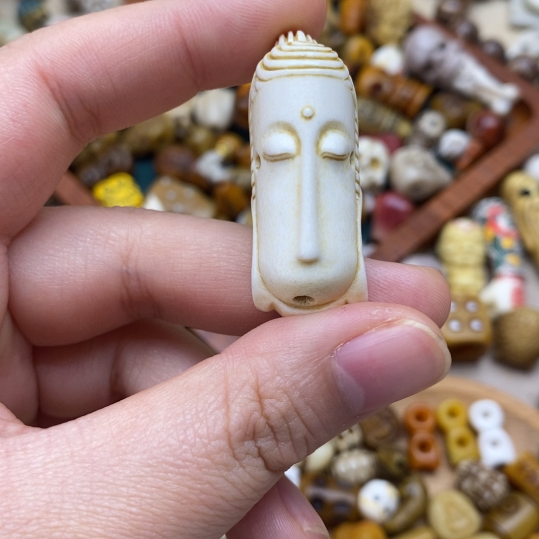 驼骨其他鹿角长脸佛三通