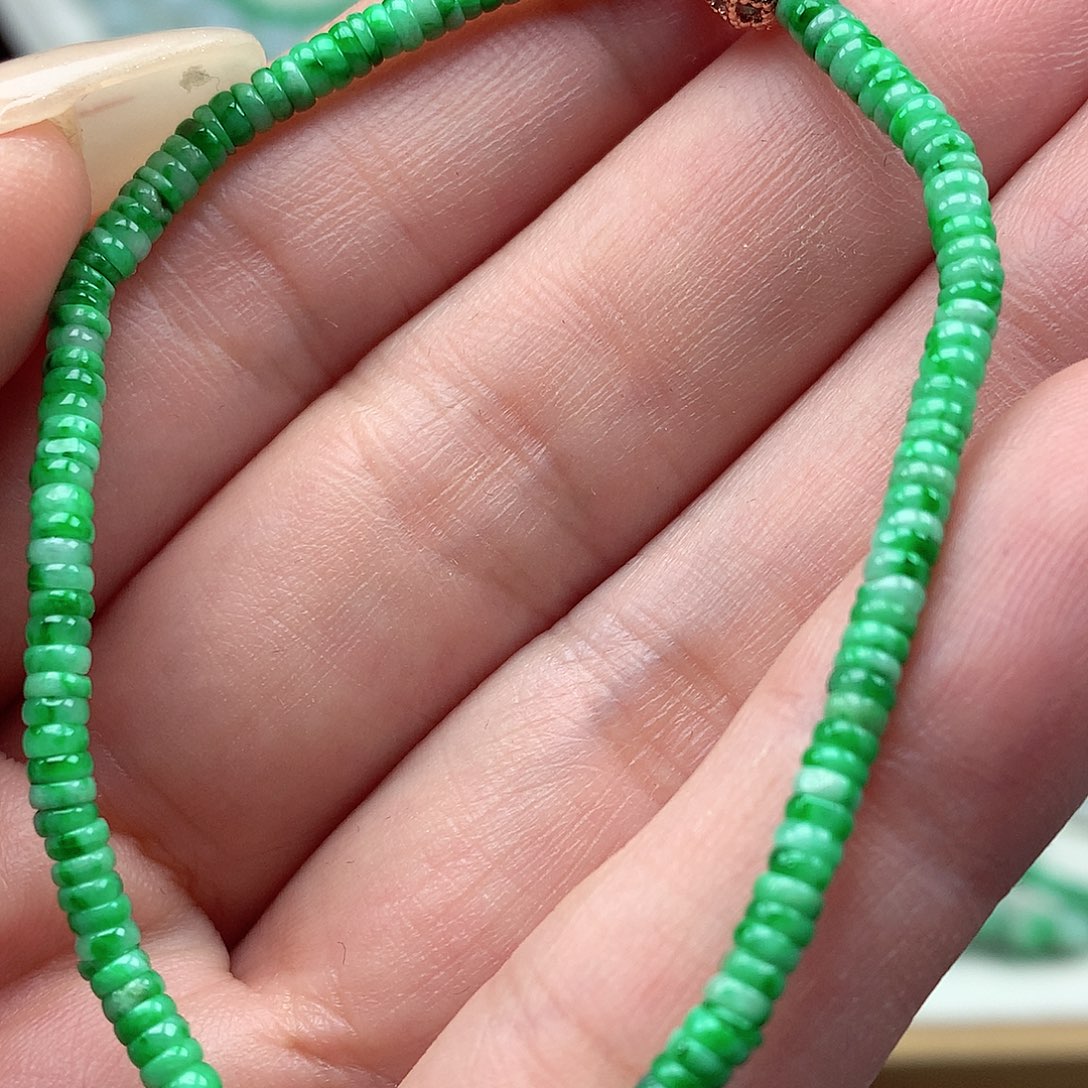 翡翠未镶嵌毛衣链翡翠