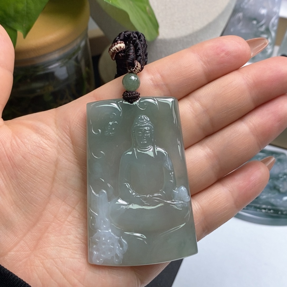 翡翠颈饰未镶嵌缅甸天然翡翠