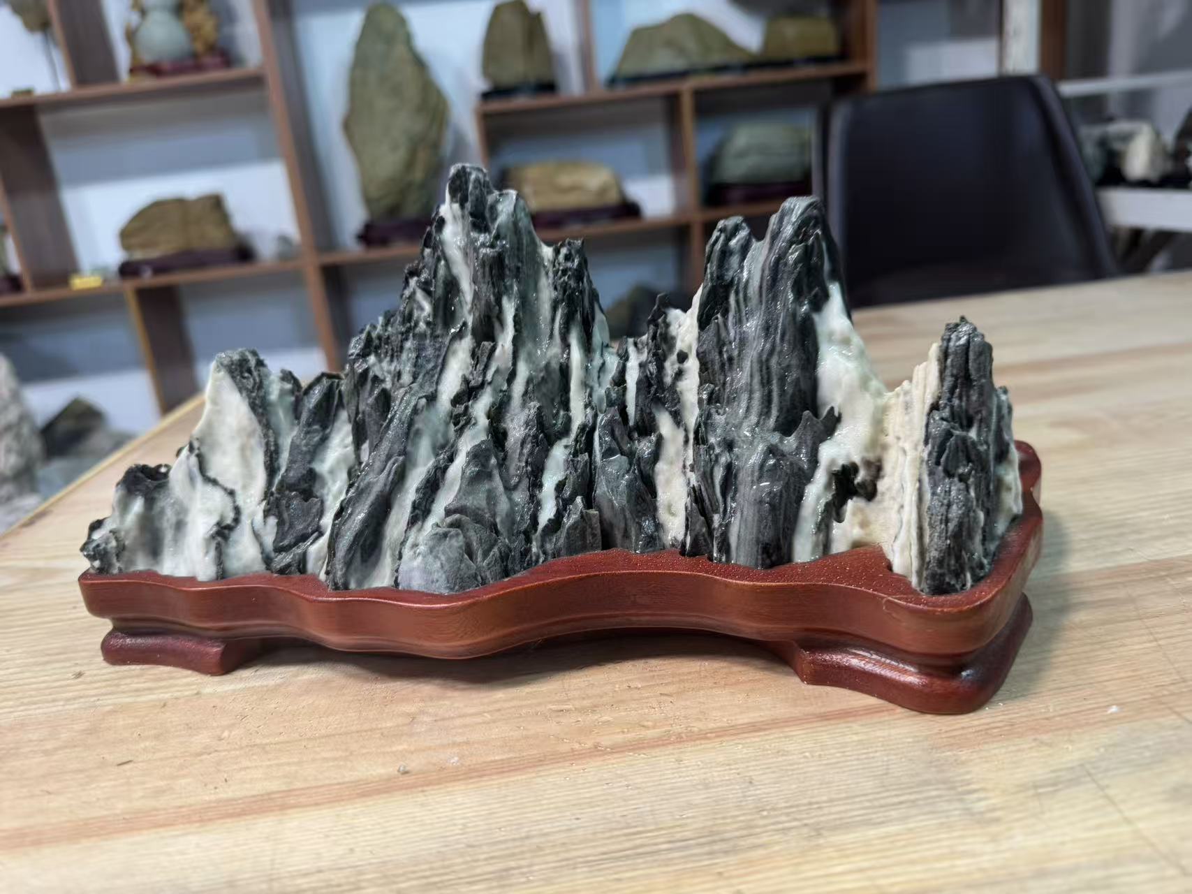 冰川石摆件厅堂玄关书房禅意中式礼品