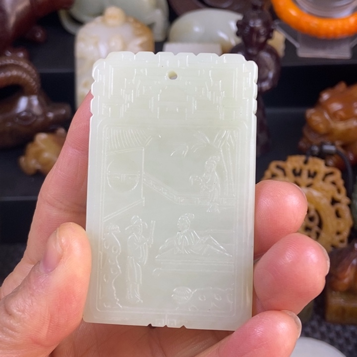 颈饰未镶嵌和田玉晴****6