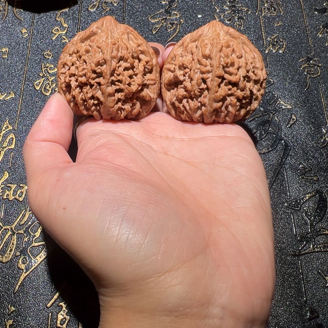 吊坠文玩核桃满天星44手把件188