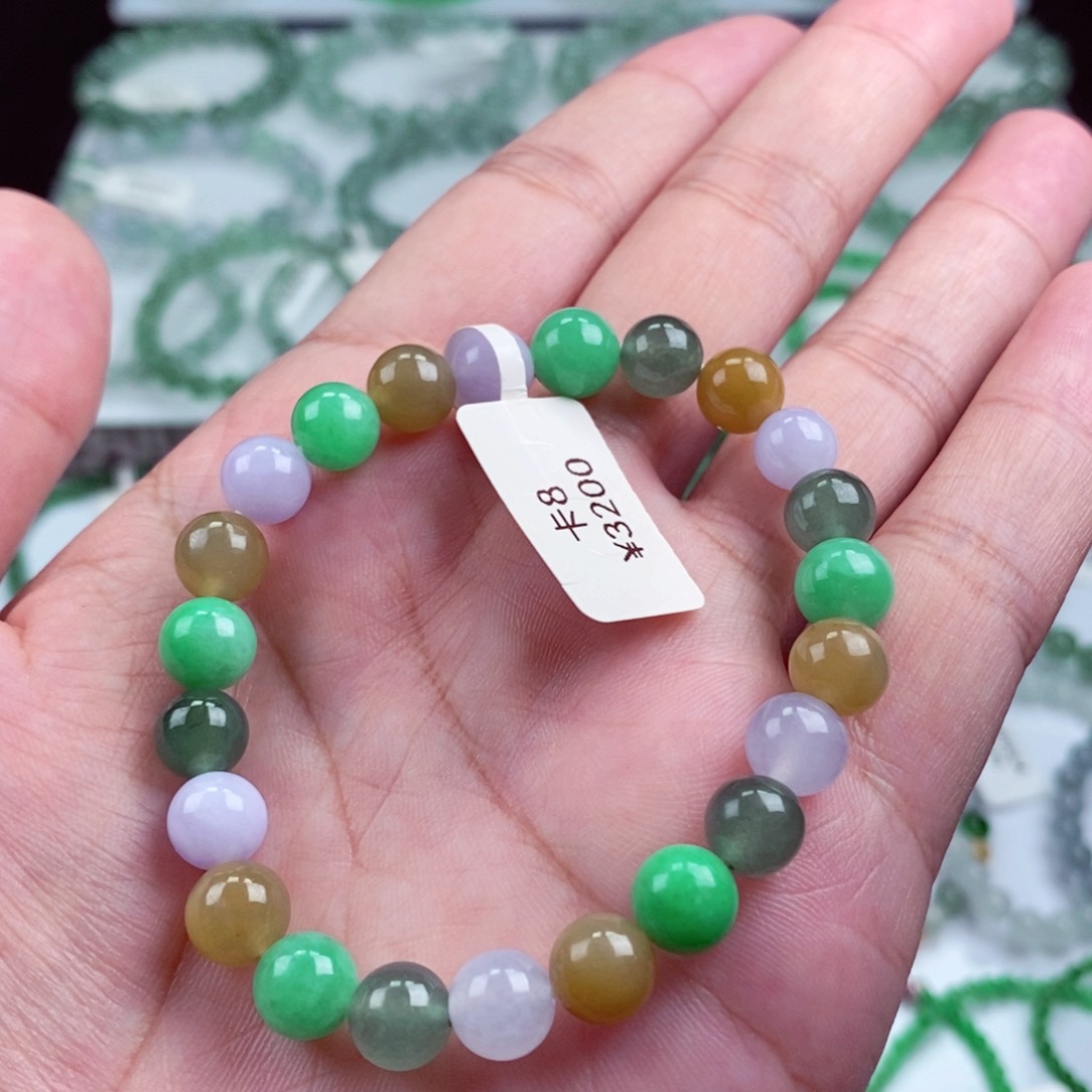 未镶嵌手链翡翠卡8