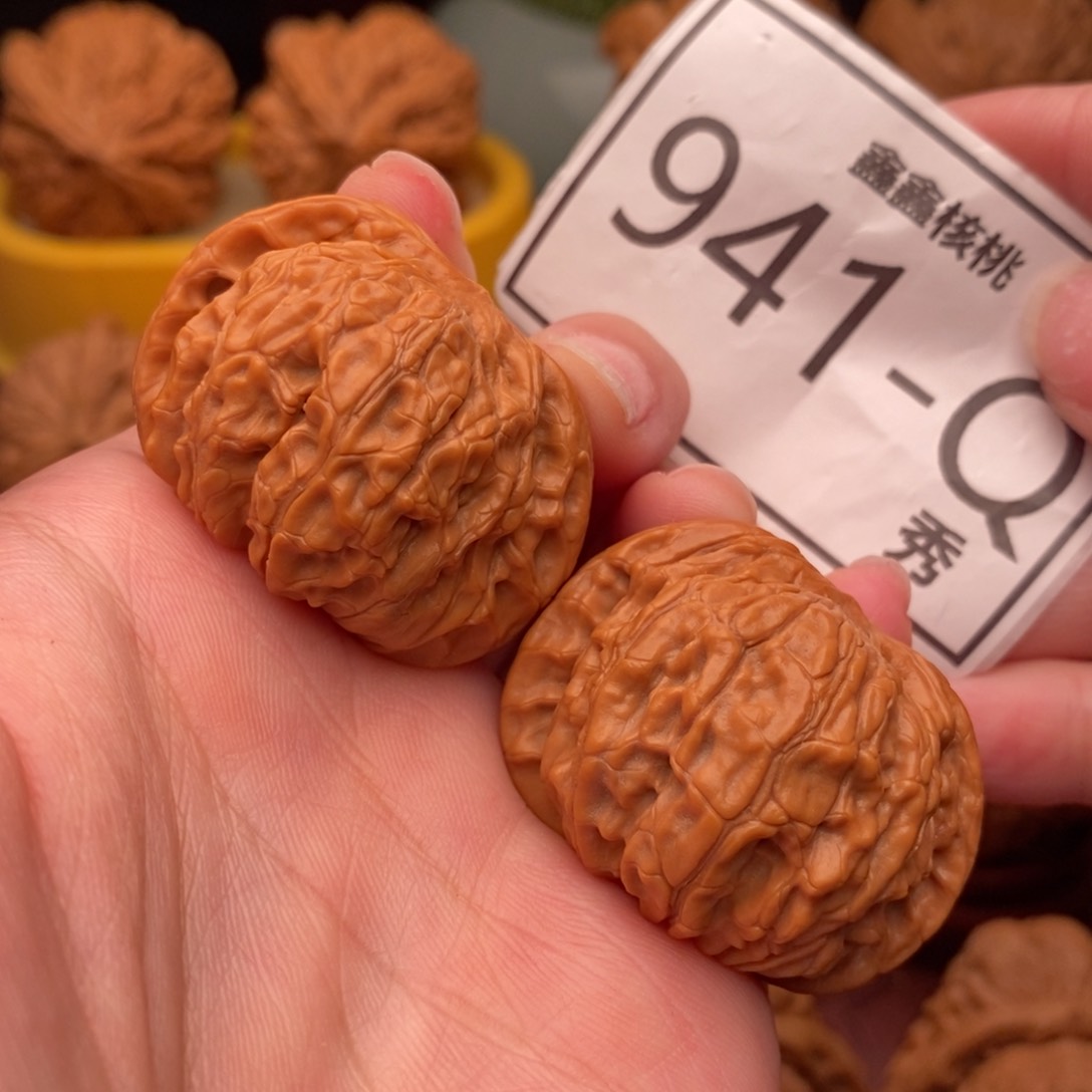 文玩核桃把件 正磨38