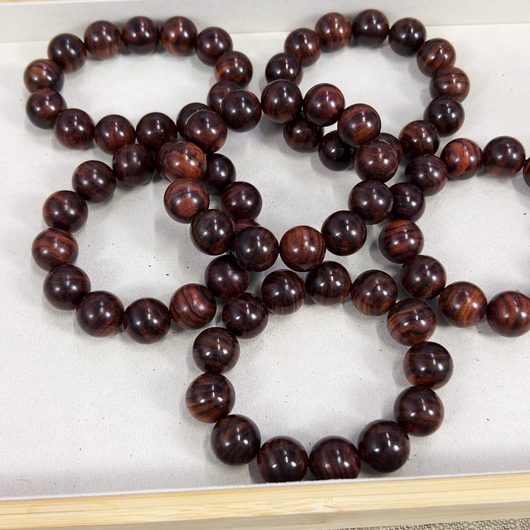 黄花梨/降香黄檀手串/手链18mm圆珠山料