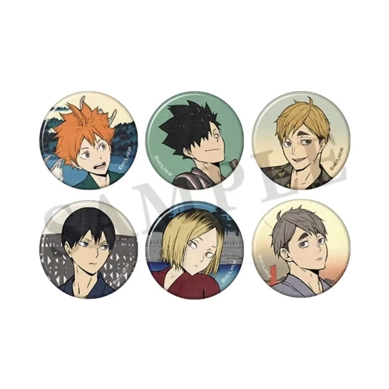 【现货】排球少年 四季景 夏之阵吧唧浮世绘徽章 徽章盲包