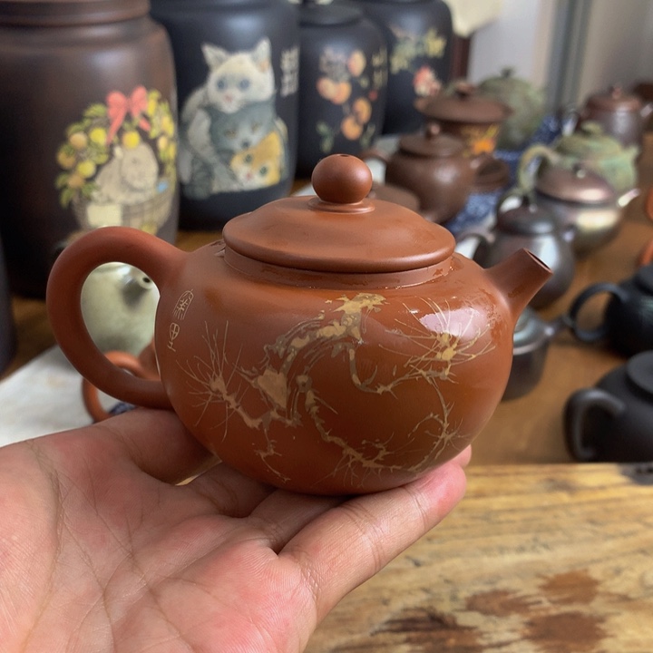 建水紫陶刻填工艺