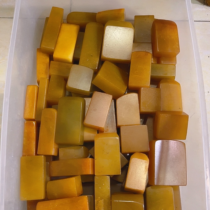 老挝石10个全黄扁章，福利价