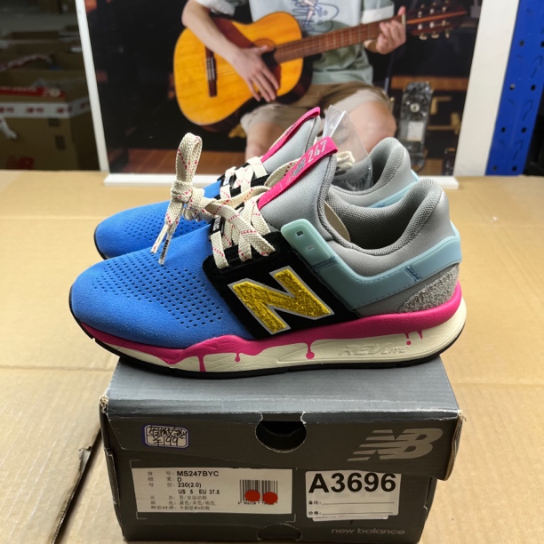 A3696 NEW BALANCE MS247BYC 37.5码运动鞋直播微瑕疵 无售后舒适