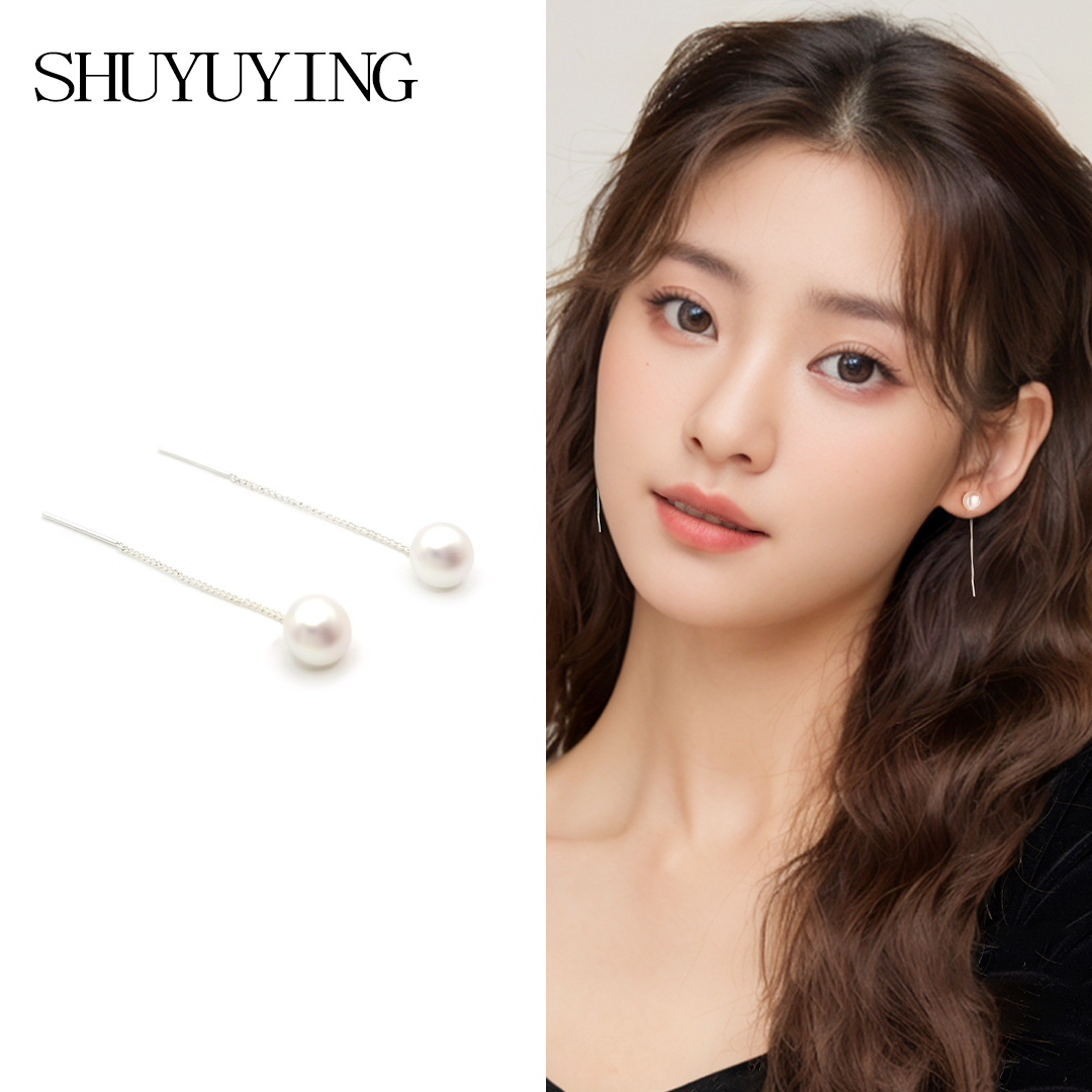 铜合金耳饰 925银针甜美小巧珠珠耳线 精致百搭简约耳环