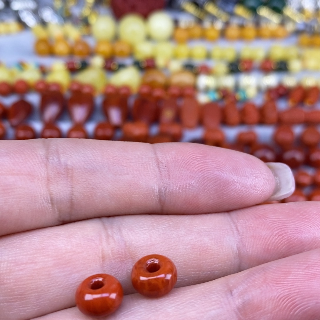 极***叶南红玛瑙未镶嵌套装7.8mm