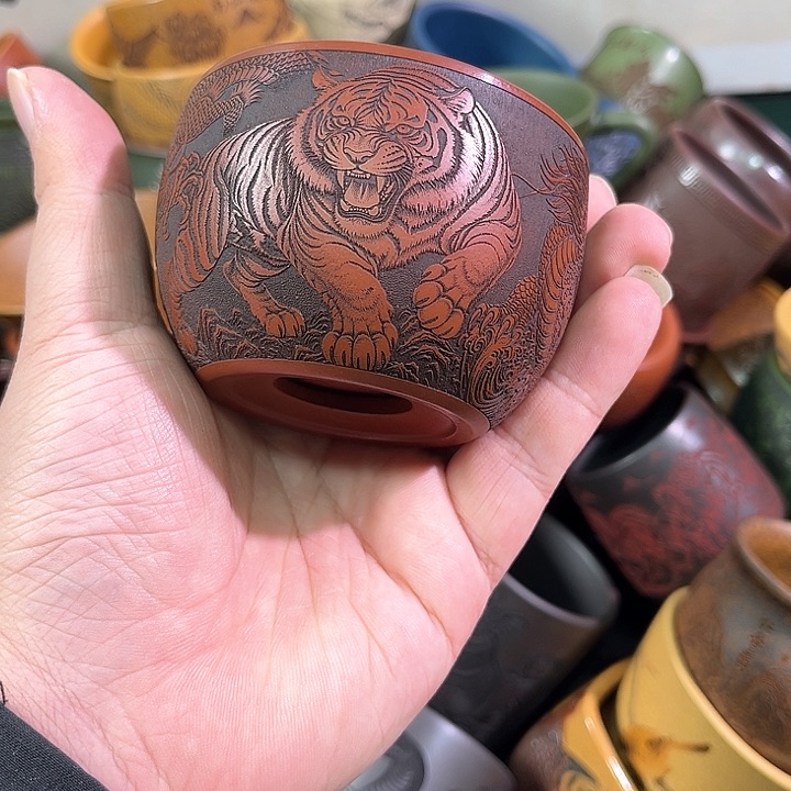 茶杯紫砂全手工紫砂主人杯
