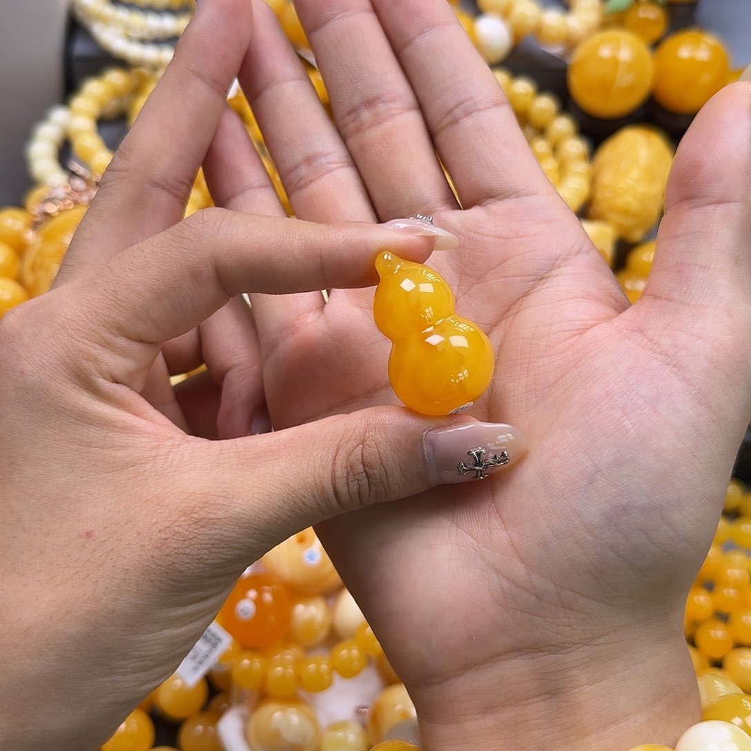 未镶嵌琥珀珠宝奇石葫芦