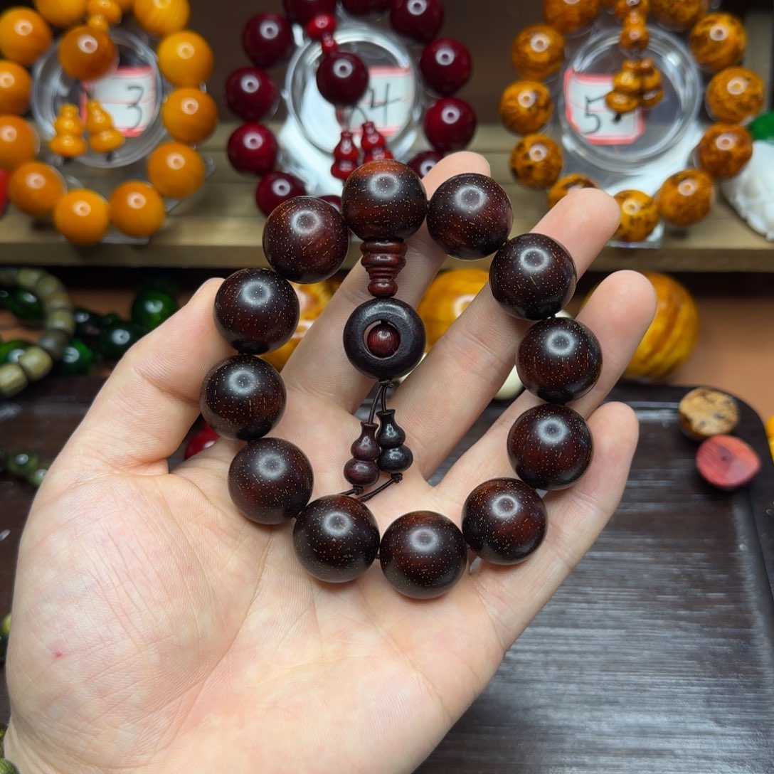 北沉香琥珀木2.0爆满金星小叶紫檀99