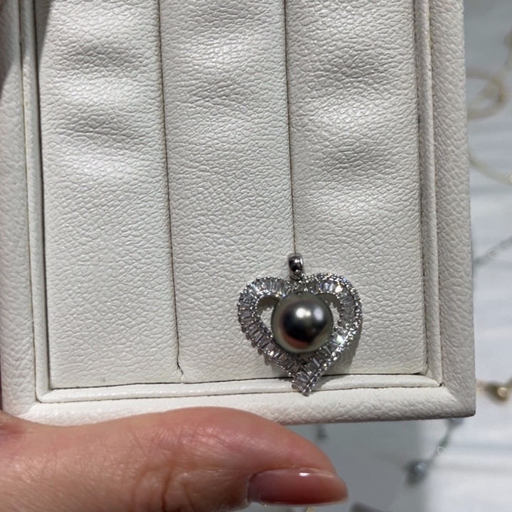 海水珍珠吊坠(不含链)银S925镶嵌