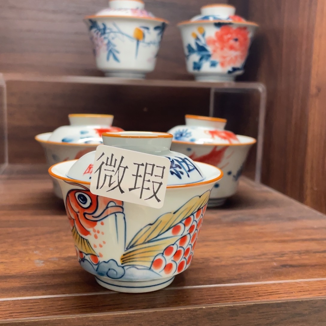 微瑕釉下彩纯手绘