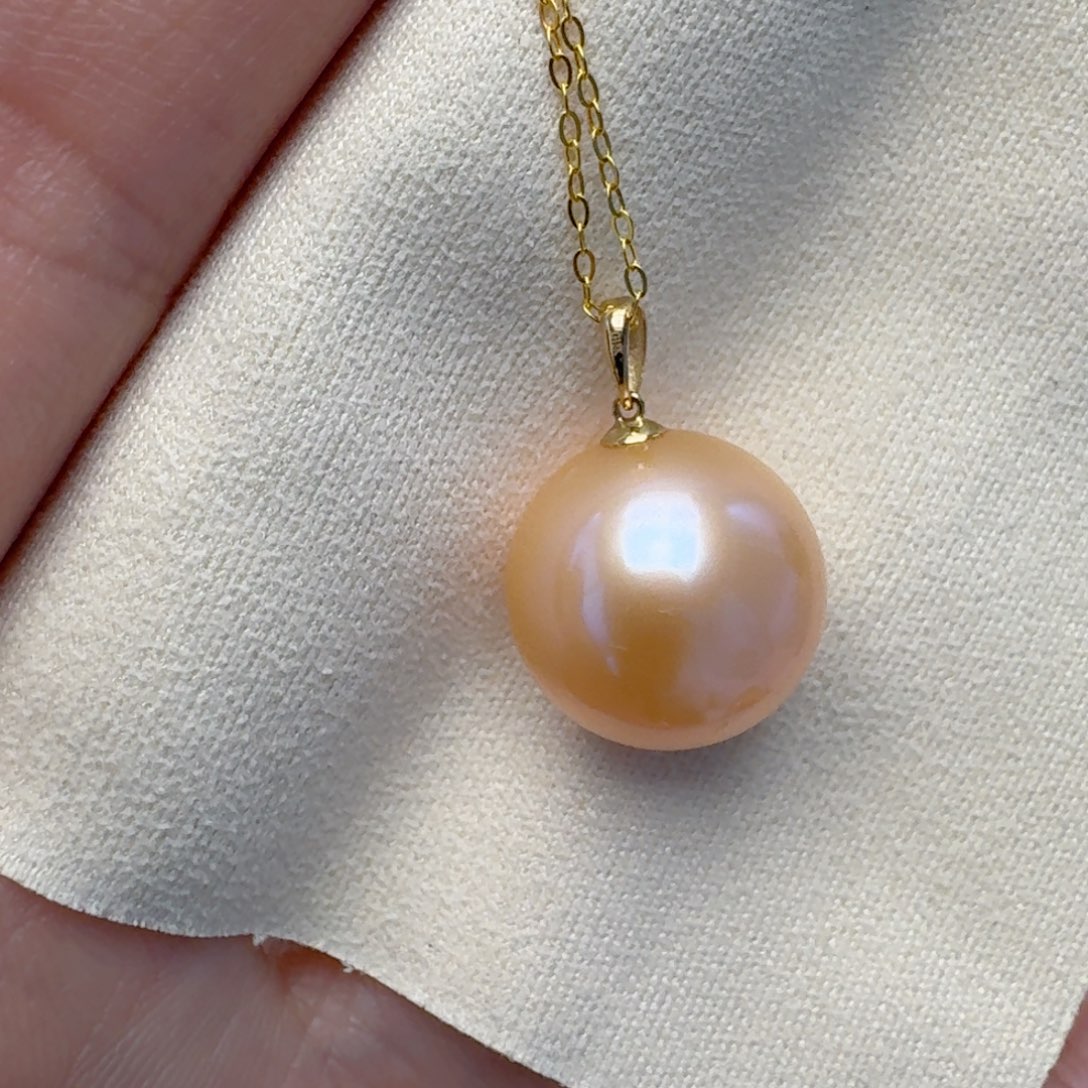 18K金镶嵌颈饰淡水珍珠@@bd149