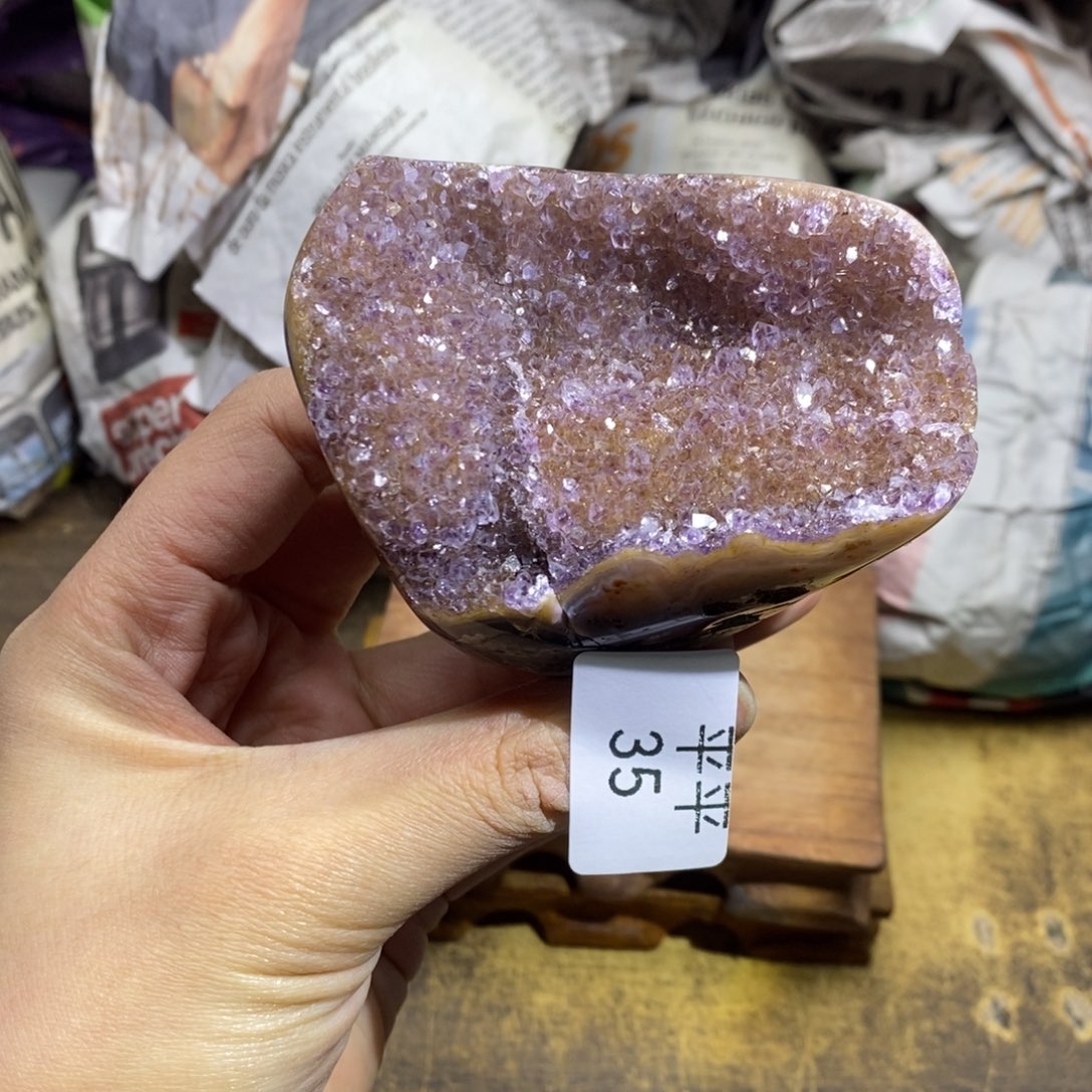 紫晶乌拉圭未镶嵌