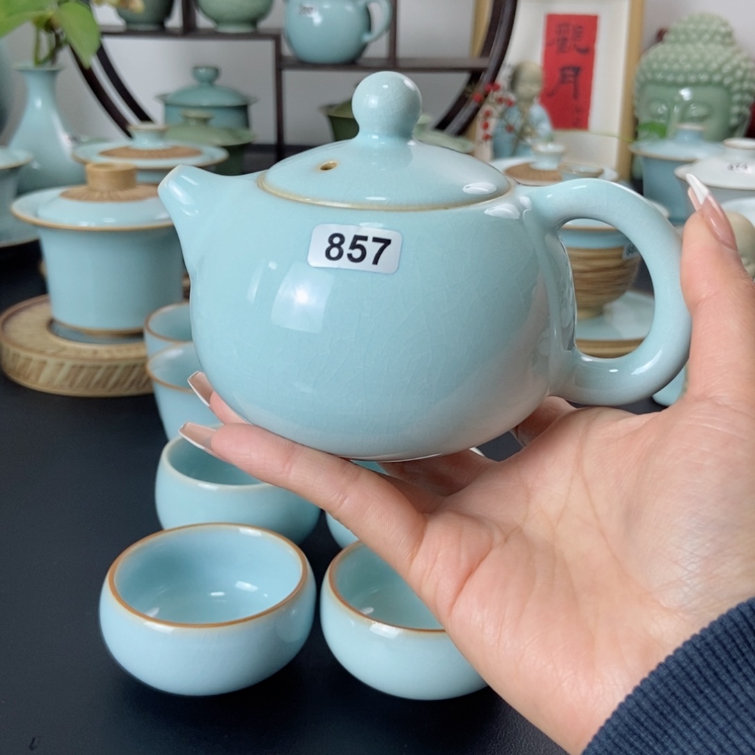 微瑕857号天青西施壶