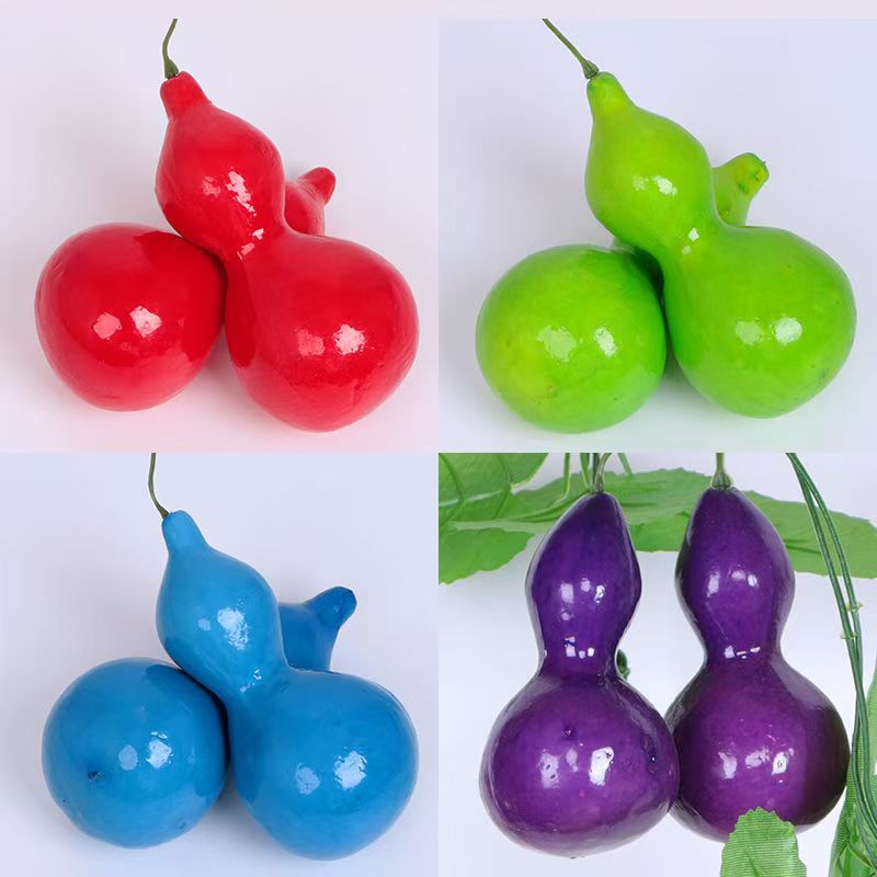 仿真葫芦假水果挂件摆件装饰塑料水果蔬菜彩色葫芦
