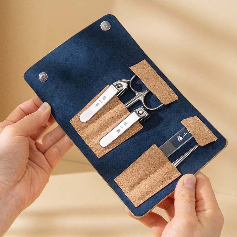 张小泉【高端五件套】指甲刀套装便携修甲家用斜口指甲剪钳专业工具