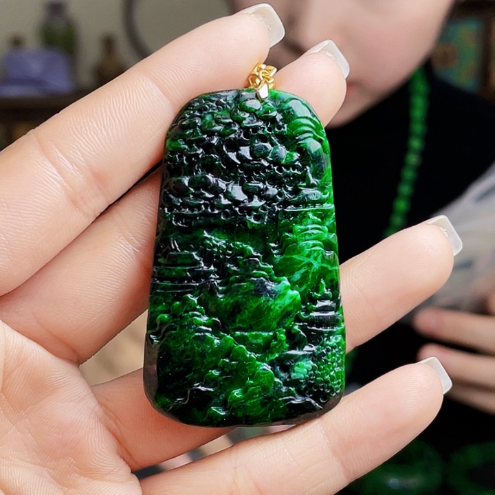 翡翠银S925镶嵌颈饰多样性