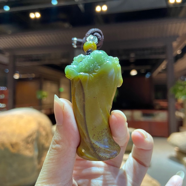 河磨玉特色皮达摩挂件