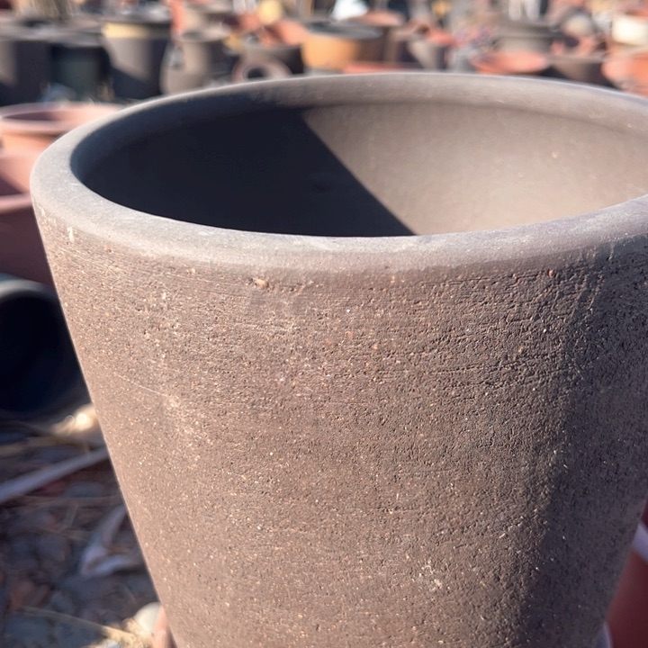 红陶紫砂兰花盆拉毛