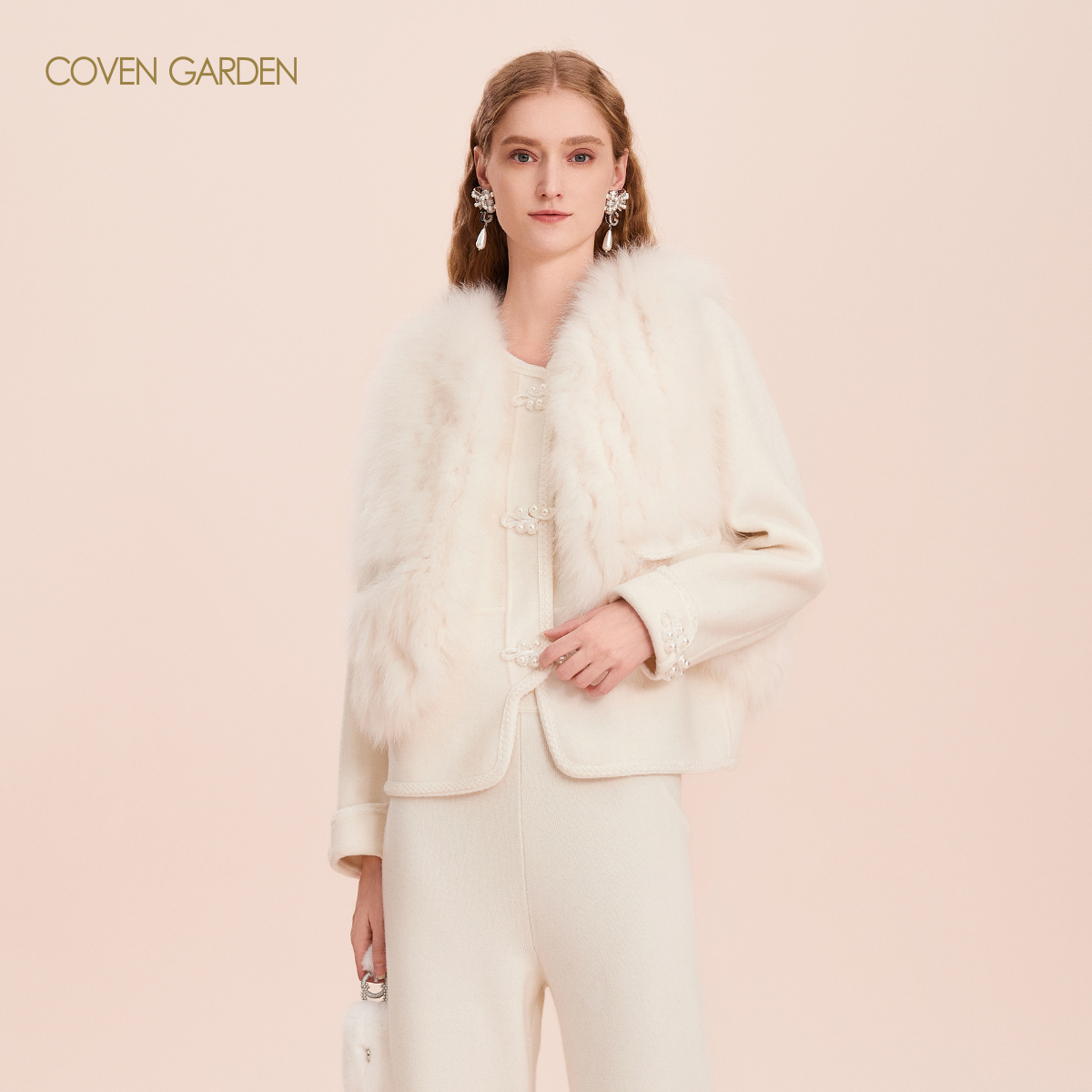 【陈大可专属】哥文花园毛茸茸毛呢外套CLA4326740