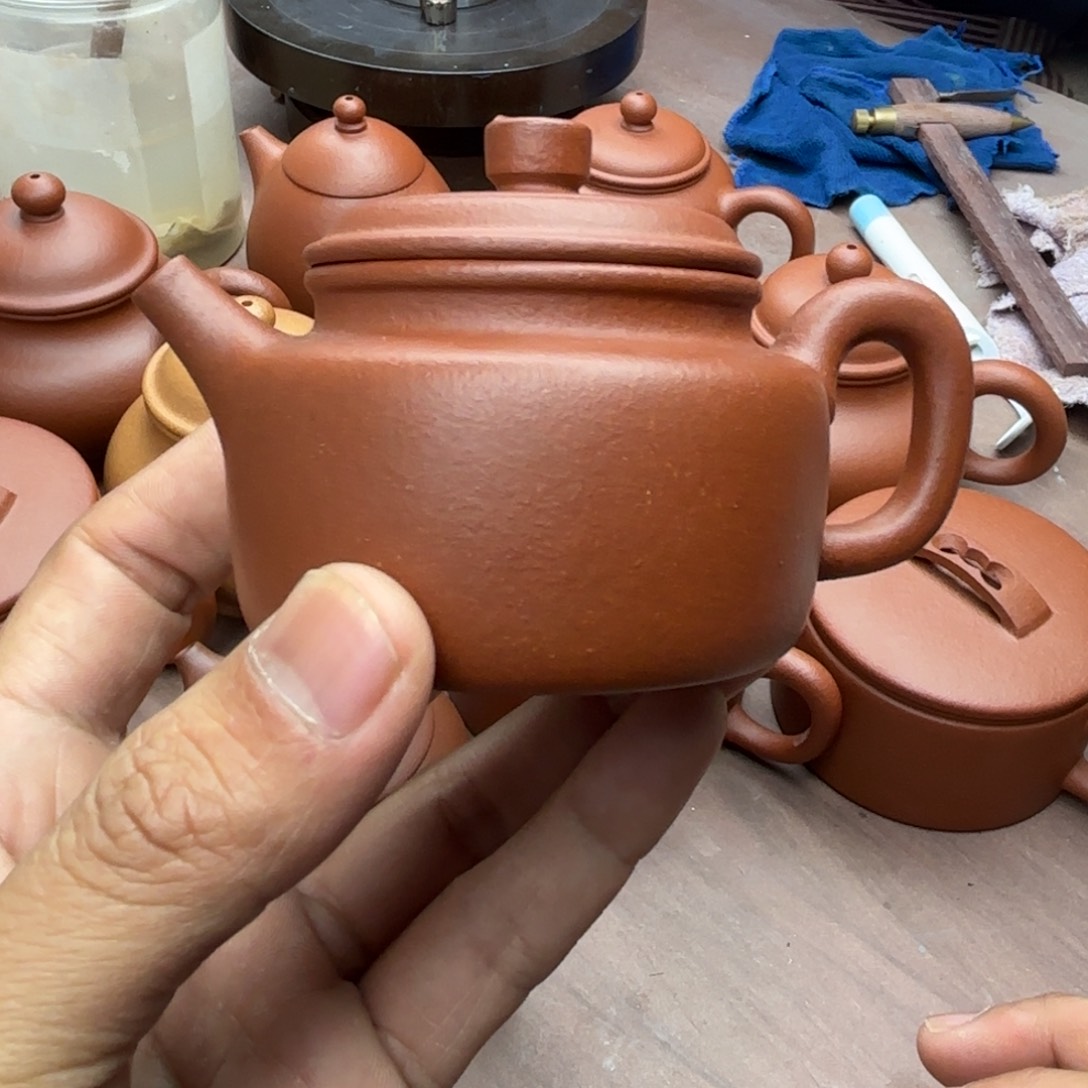 紫砂茶壶德钟壶红降坡110C