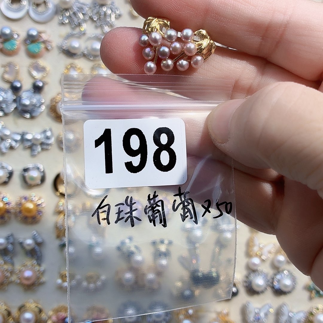 茶***鱼耳饰合金淡水珍珠