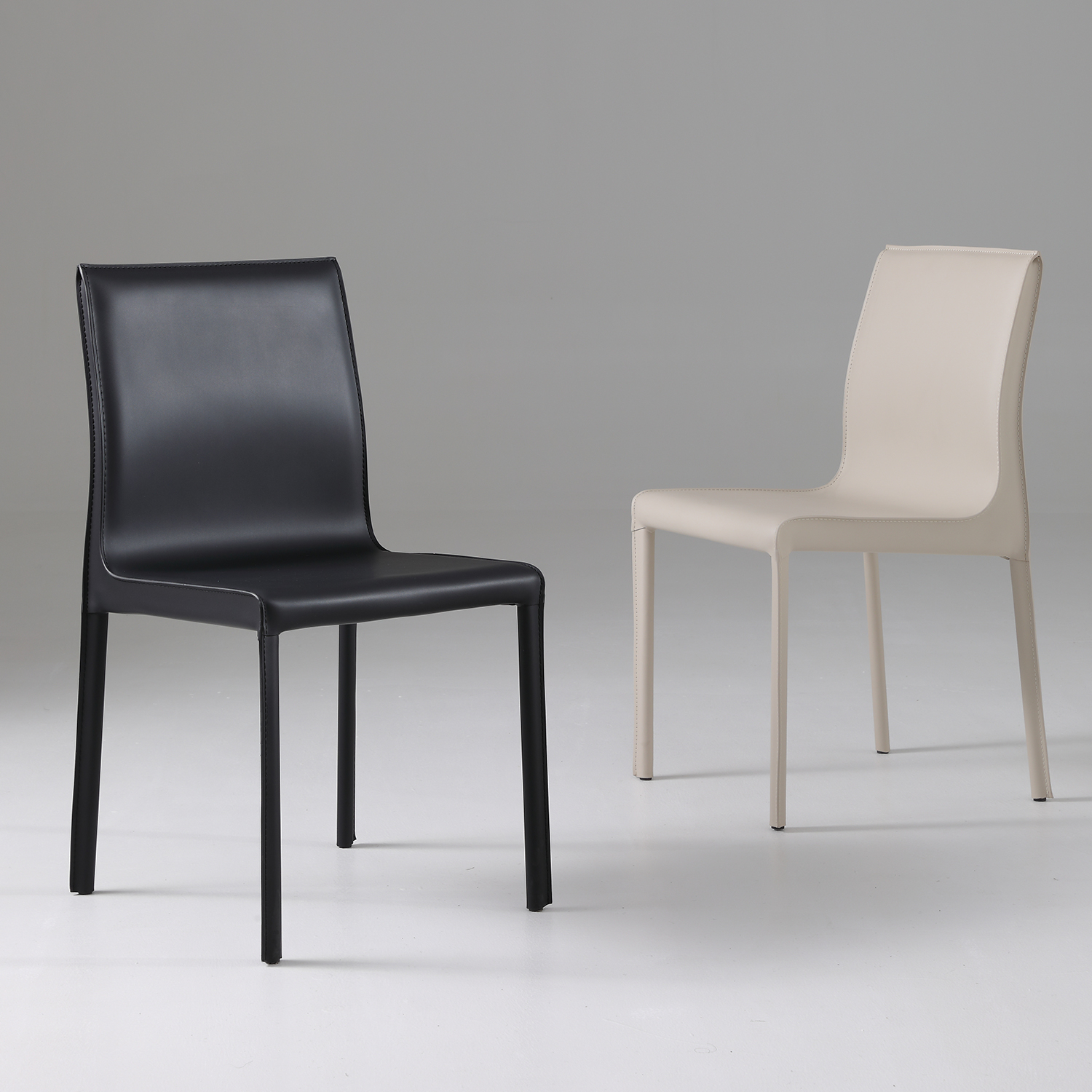 马鞍皮餐椅餐桌椅餐桌家用餐厅酒店靠背椅设计师北欧休闲书桌椅子