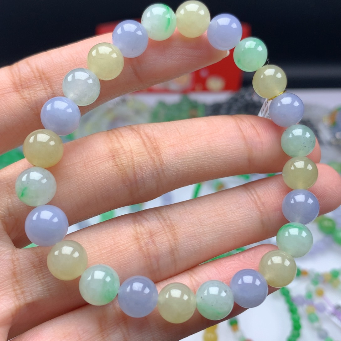 翡翠手链未镶嵌卡