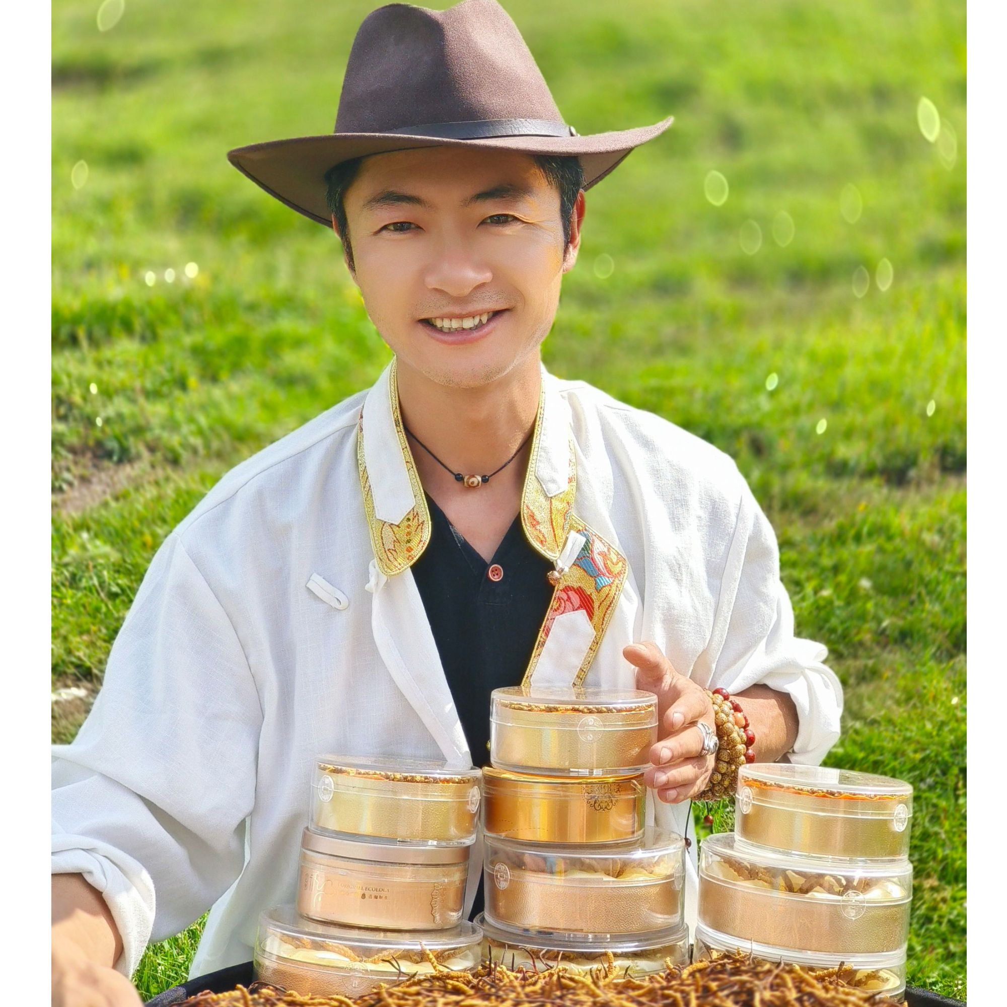 一根起拍干草高海拔干虫草牦牛哥甄选干草雪山精华正品干货