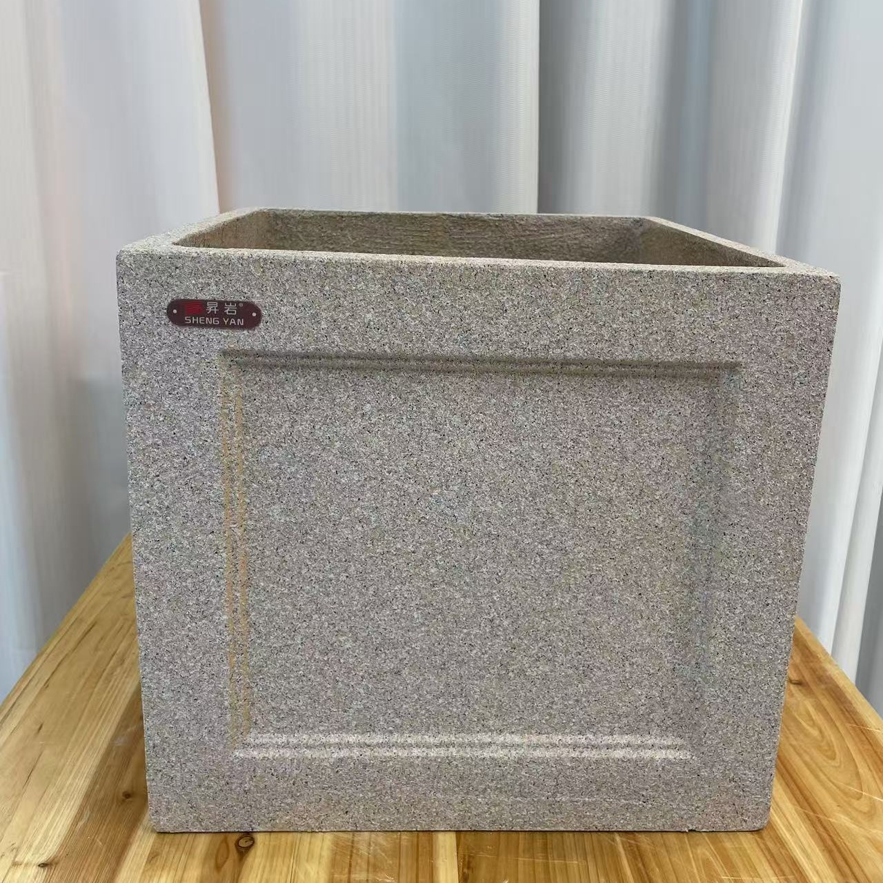 镁泥花盆黑金刚黑珍珠高山欧式简约轻奢办公室落地透气大号盆器