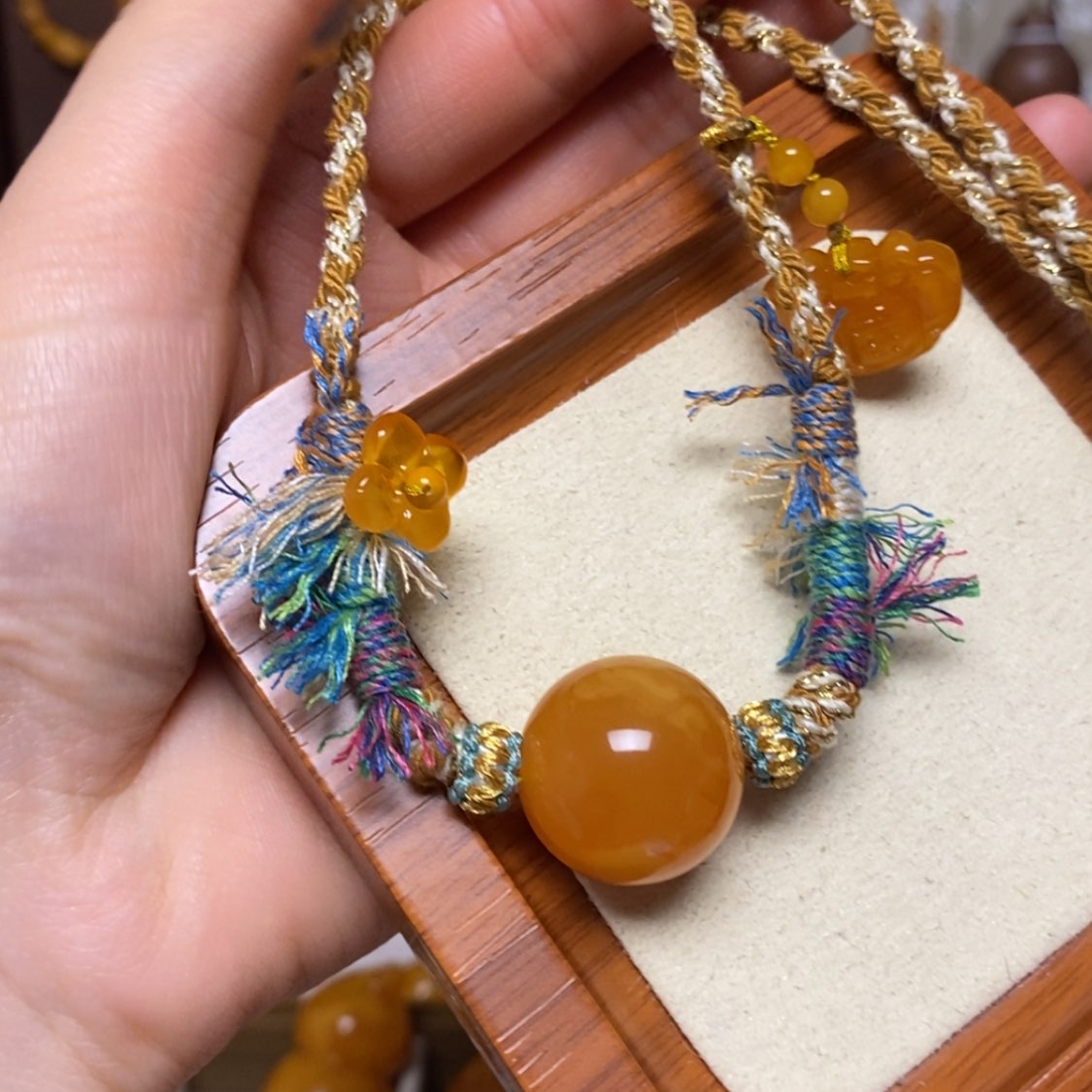 【闪购商品】蜜蜡颈饰未镶嵌项链