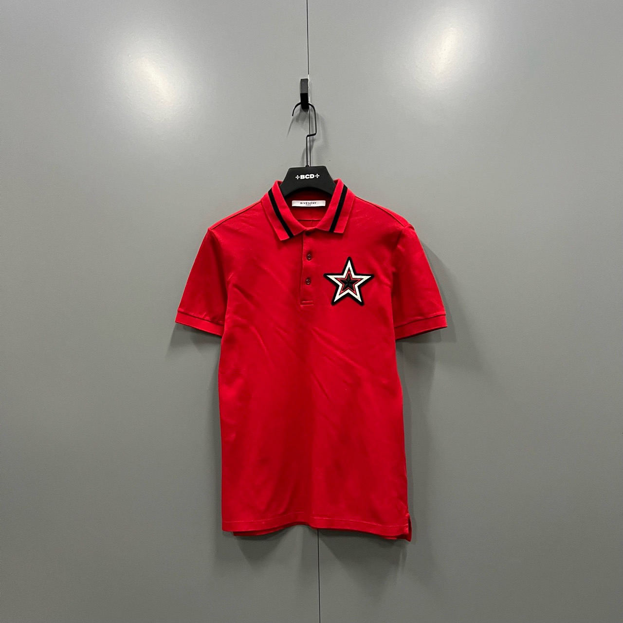 95新 Givenchy/纪梵希 星星刺绣polo衫 XS码/ki302642