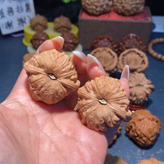 过***客把件文玩核桃文玩全品南瓜墩