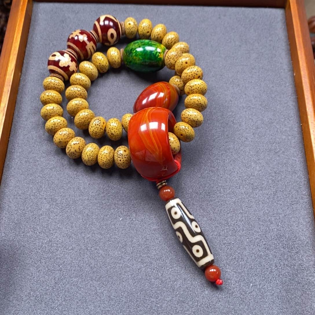 菩提把件未镶嵌星月