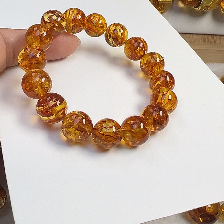 琥珀（花珀）未镶嵌项圈