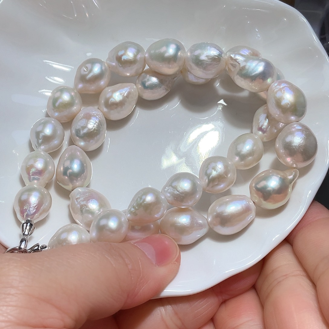 淡水珍珠颈饰银S925镶嵌