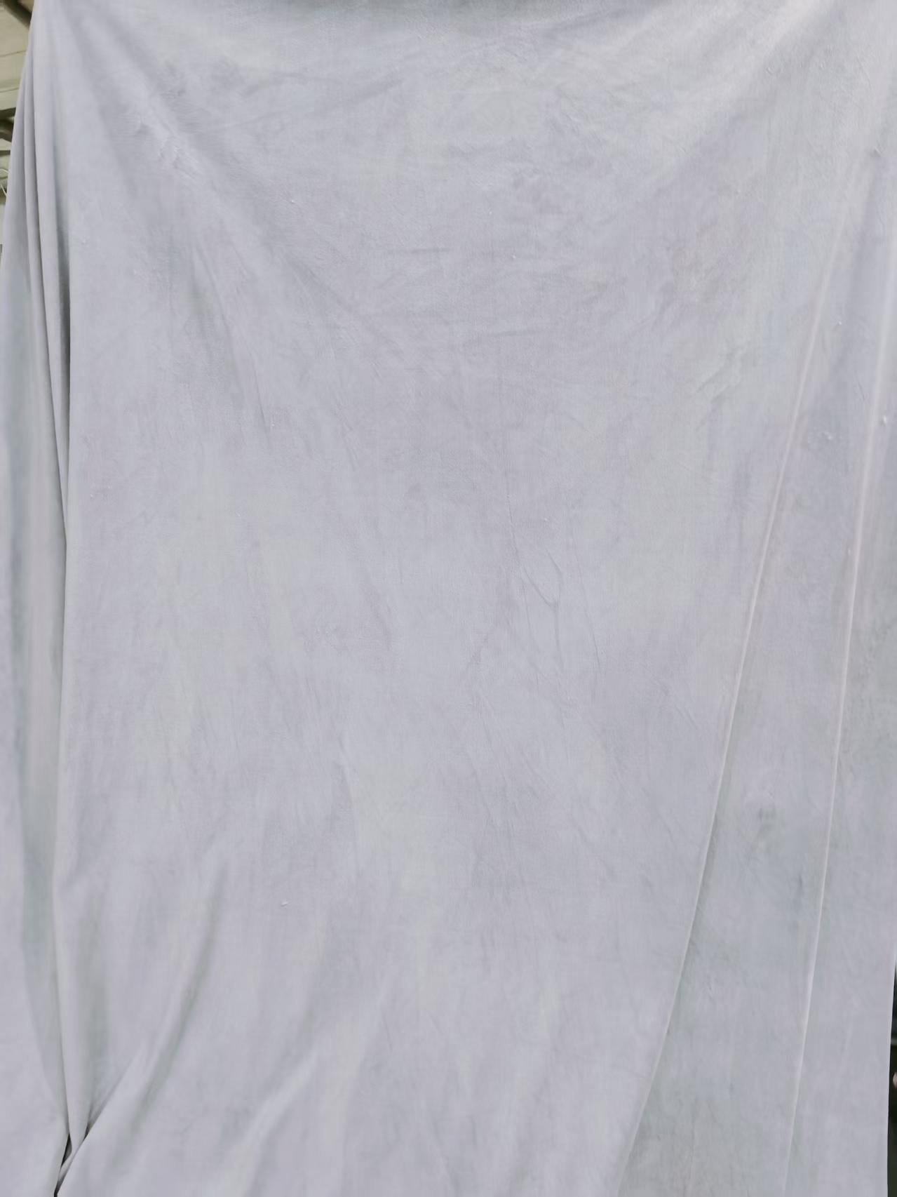 高端加密保暖绒布料～纯色豆沙紫