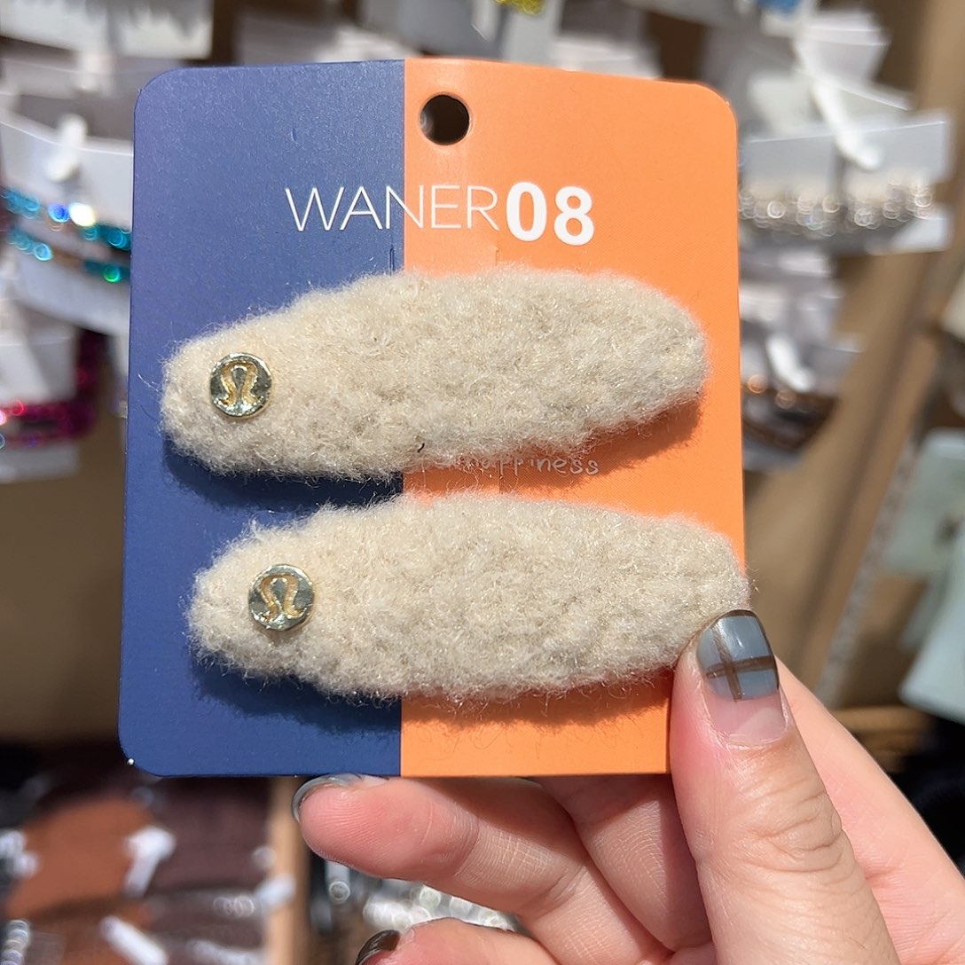 布艺非金属米白色拜拜夹